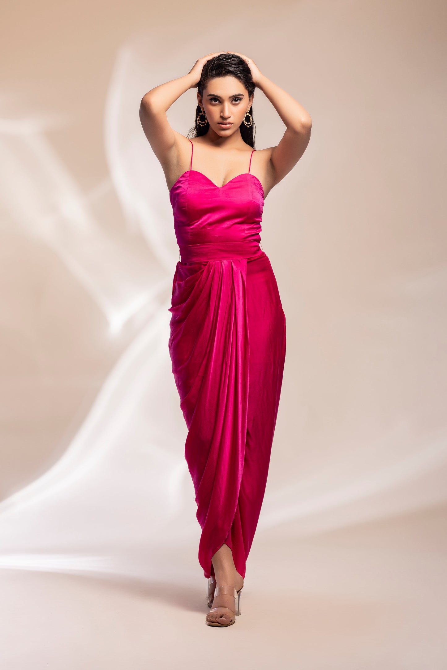 Cape with a drape dress