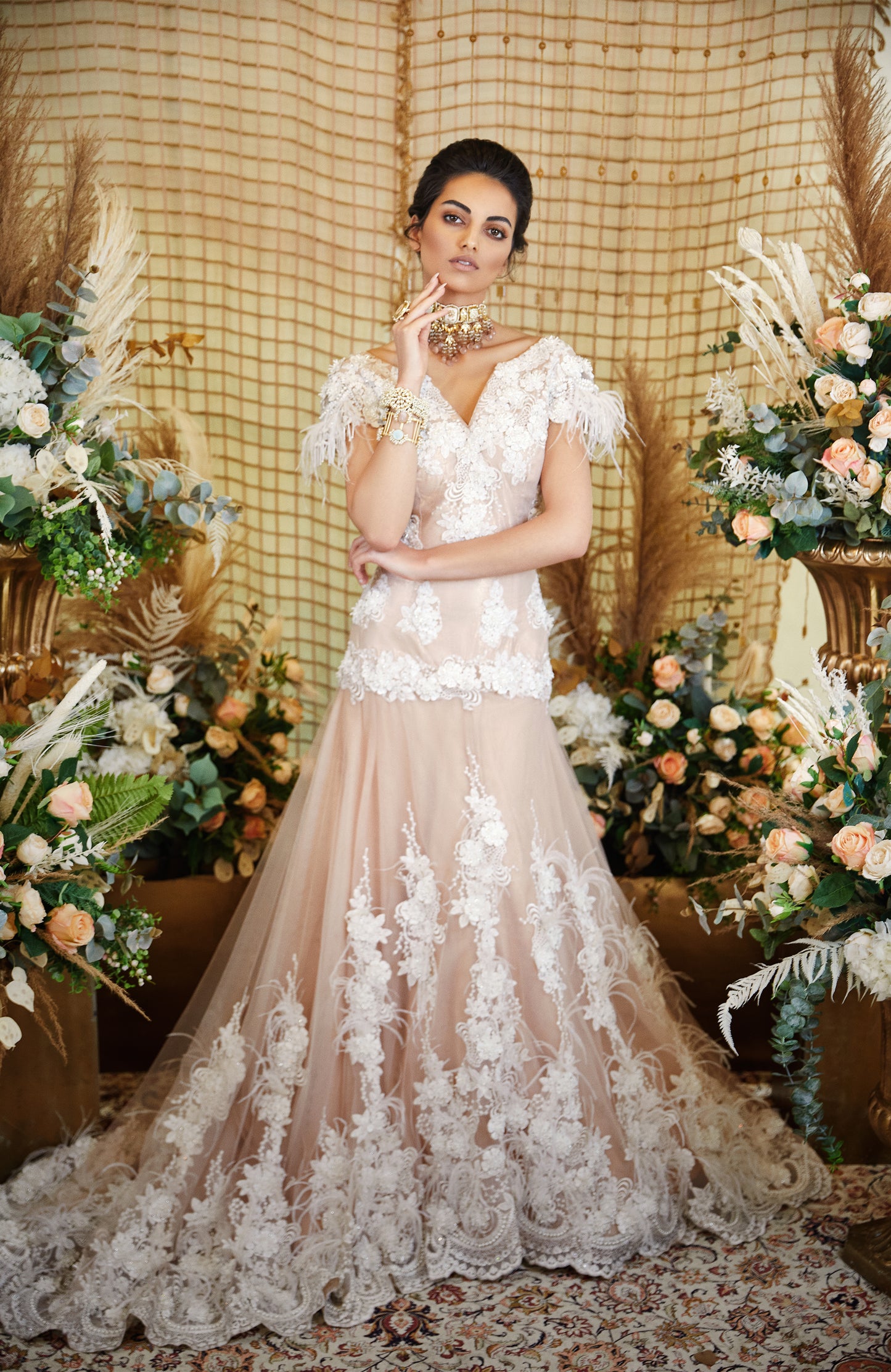 Kashish Champagne Gown