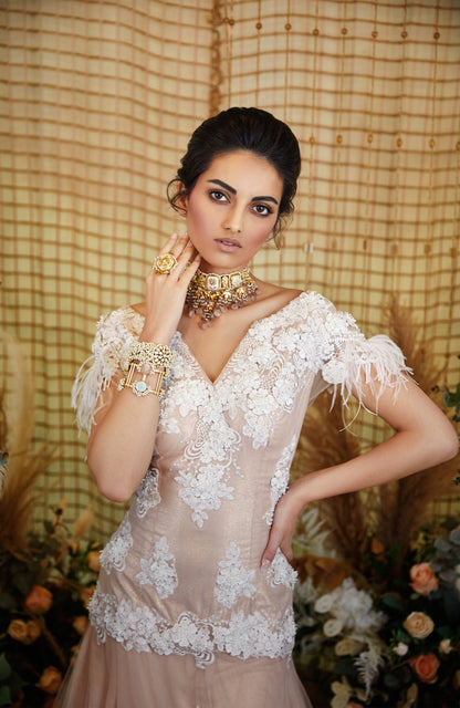 Kashish Champagne Gown