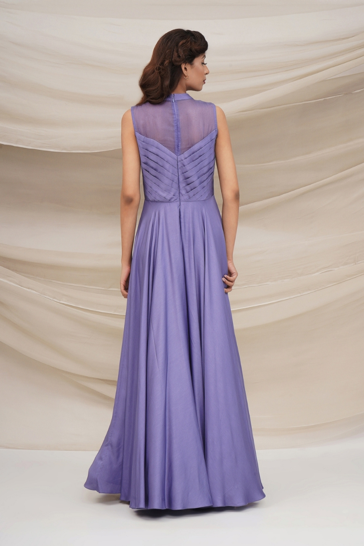 Lavender full skirt gown