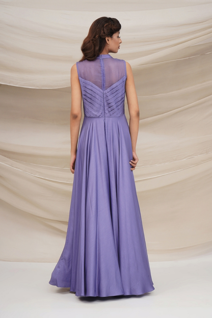 Lavender full skirt gown